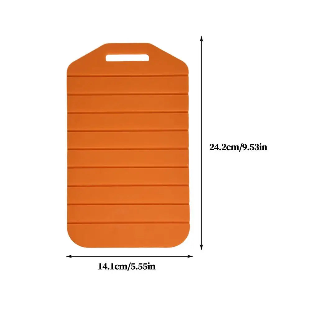Cutting Board Silicone Foldable Flexible Portable Chopping Mat Qme China Mainland Orange