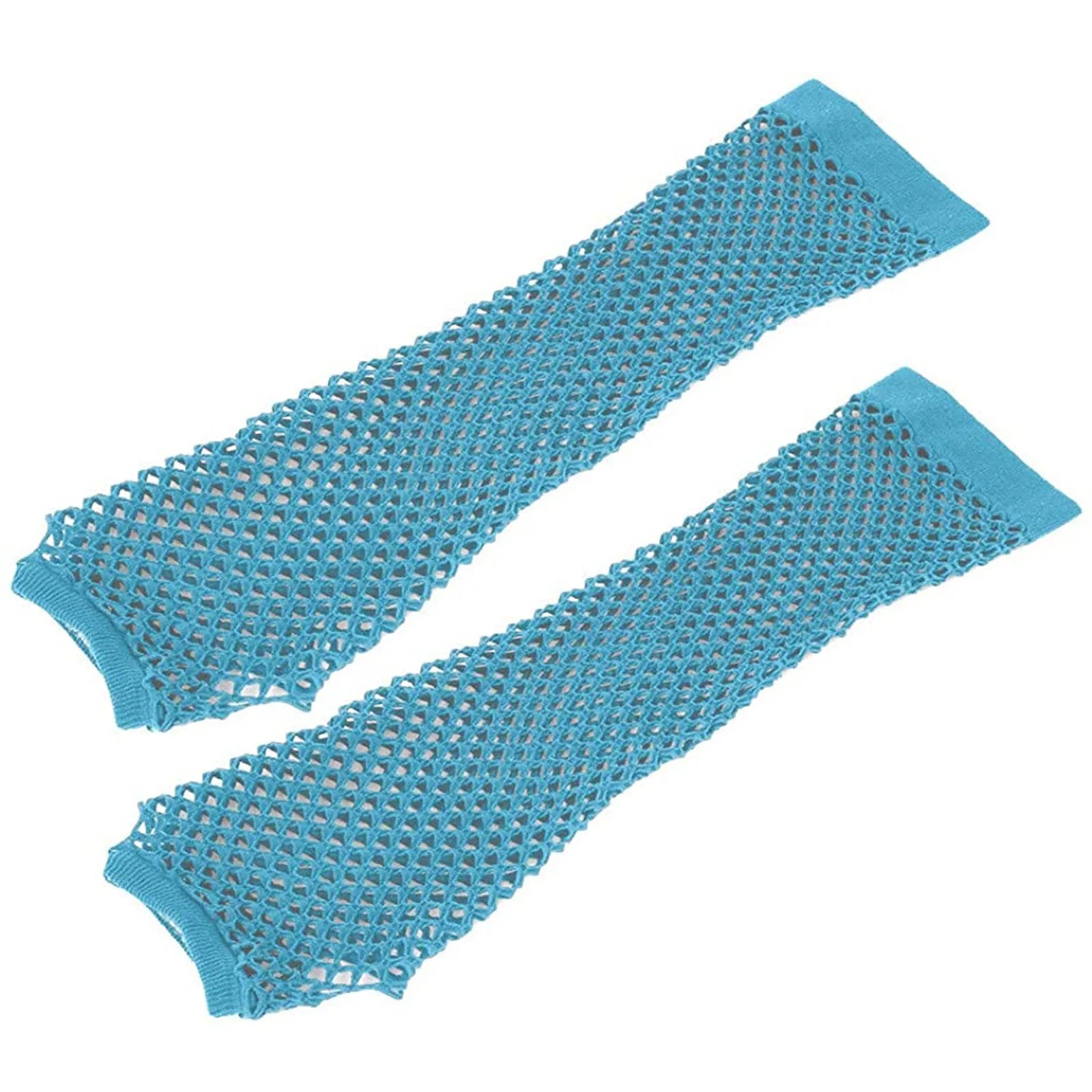 Colorful Fishnet Fingerless Long Gloves Party Wear Fancy Costume Accessories Sexy Girls Punk Goth Dance Performance Glovers Qme