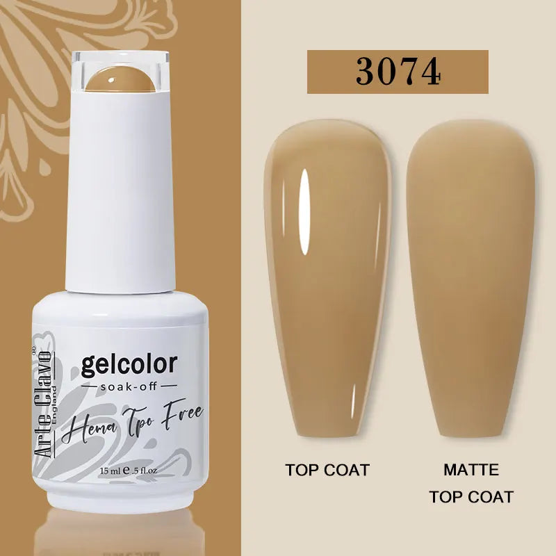 Arte Clavo Jelly Transparent Gel Nail Polish Summer Nude Pink Semi