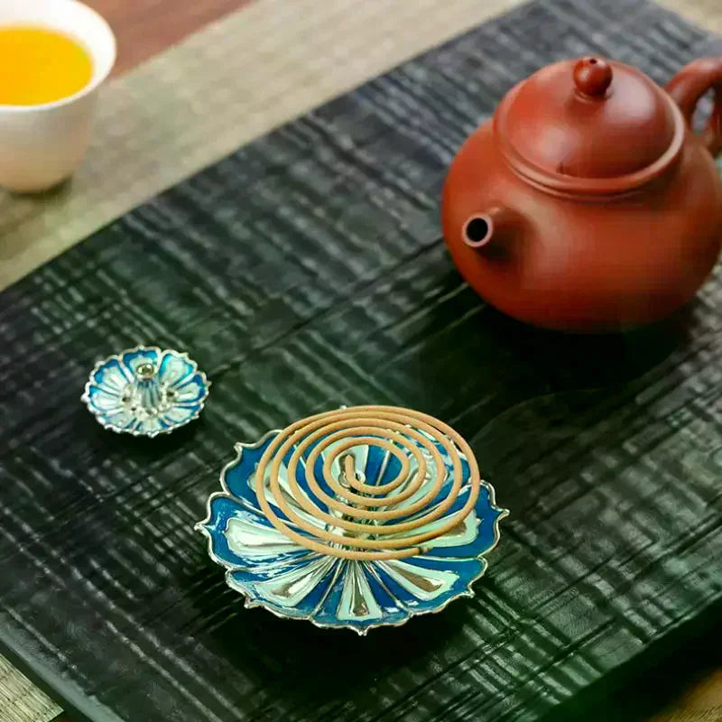 Enamel Color Metal Zen Incense Incense Diffuser Incense Stick Holder Censer Aromatherapy Use In Office Teahouse Qme