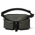 Lightweight PU Waterproof Crossbody Bag Stylish Street Commute Sling Qme green