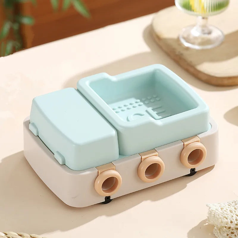 Animals Plastic Ice Cream Mold Easy Popsicle Molds Lid Sticks DIY Qme Green