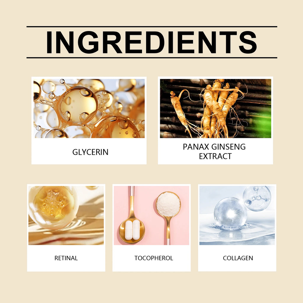 Seoul 1988 2% Retinal Faded Wrinkle Serum Ginseng Facial Essence Firm Shrink Pores Brightening Face Moisturizer Korean Skincare Qme