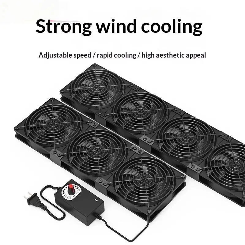 3000RPM Strong Wind Cooling Fan Controller BTC Mining Chassis Cabinet Qme