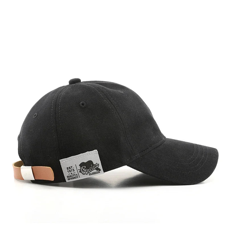 Summer Baseball Cap for Men Women Korean Streetwear Sun Hat Leather Buckle Hip Hop Snapback Caps Outdoor Trucker Hat Unisex Qme