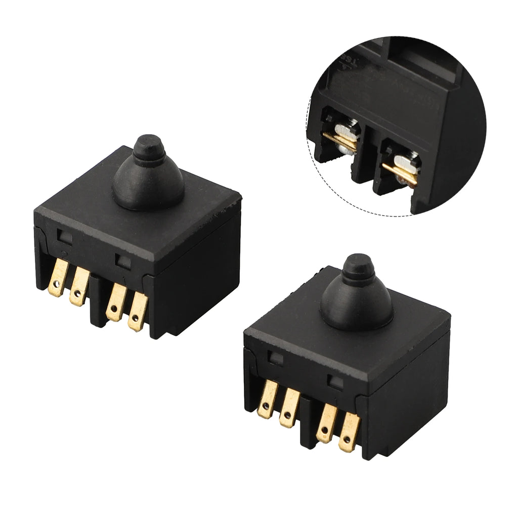 2PCS Replacement Push Button Switch For Angle Grinder 100 Polisher Accessory Power Tools Parts Accessories Qme