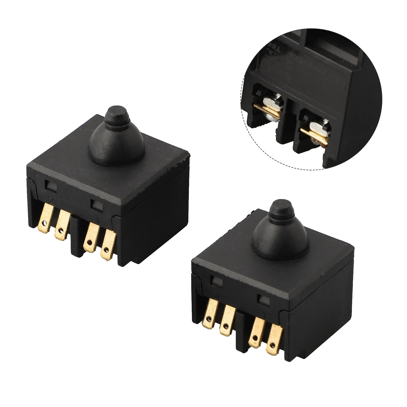 2PCS Replacement Push Button Switch For Angle Grinder 100 Polisher Accessory Power Tools Parts Accessories Qme