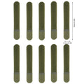 10pcs Nylon Straps Cable Ties Strap Webbing Organizer Fix Hook Loop Grip Wrapping Cord Reusable Backpack Fastener Buckle Qme 25x160mm Army green