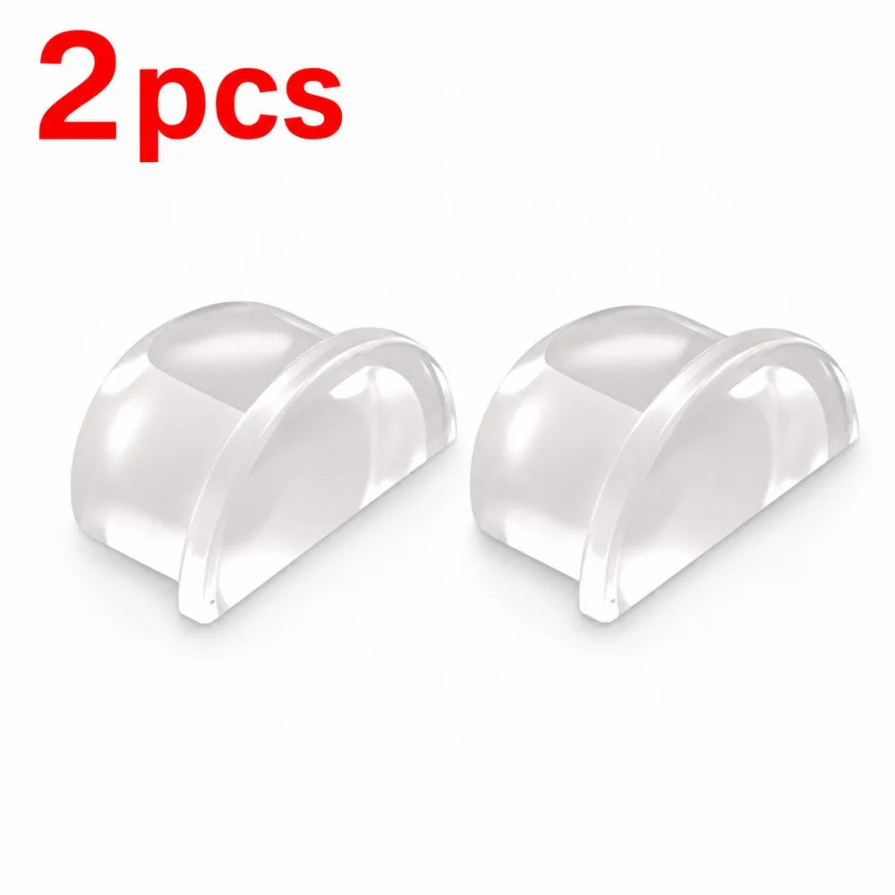 1-8pcs Transparent Silicone Door Stopper Self Adhesive Wall Protector Rubber Bumper Pad For Door Handle Cabinet Corner Furniture Qme 2pcs
