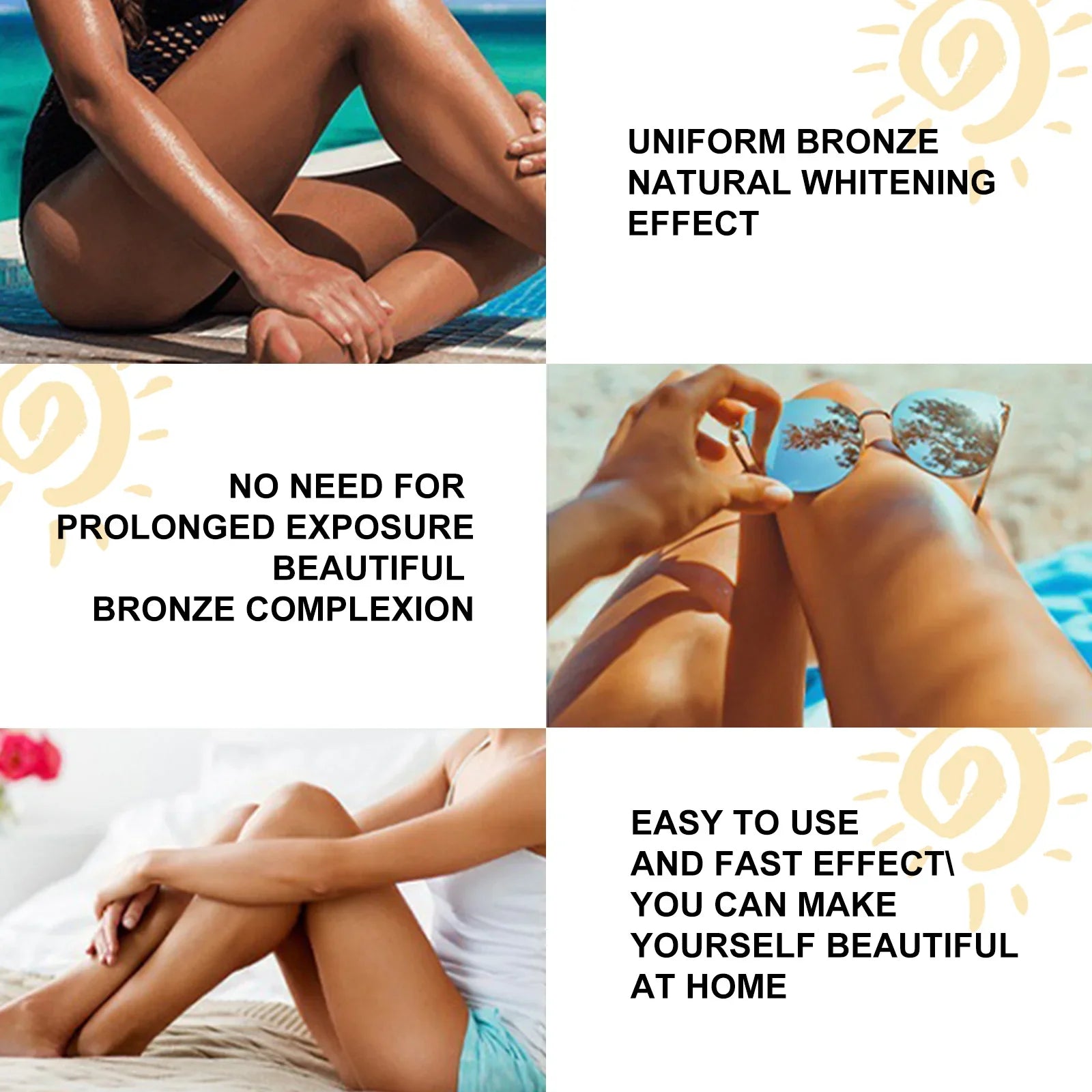 Soft Brown Self-Tanning Cream Intensive Tanning Outdoor Summer Beach Brown Bronzer Long Lasting Sunless Fake Tan Body Lotion Qme