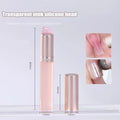 Jelly Pink Nail Art Silicone Brush Reusable Mirror Powder Pigment Applying Manicure Tool Soft Q-elastic Smudge Nail Brush Stick Qme Pink