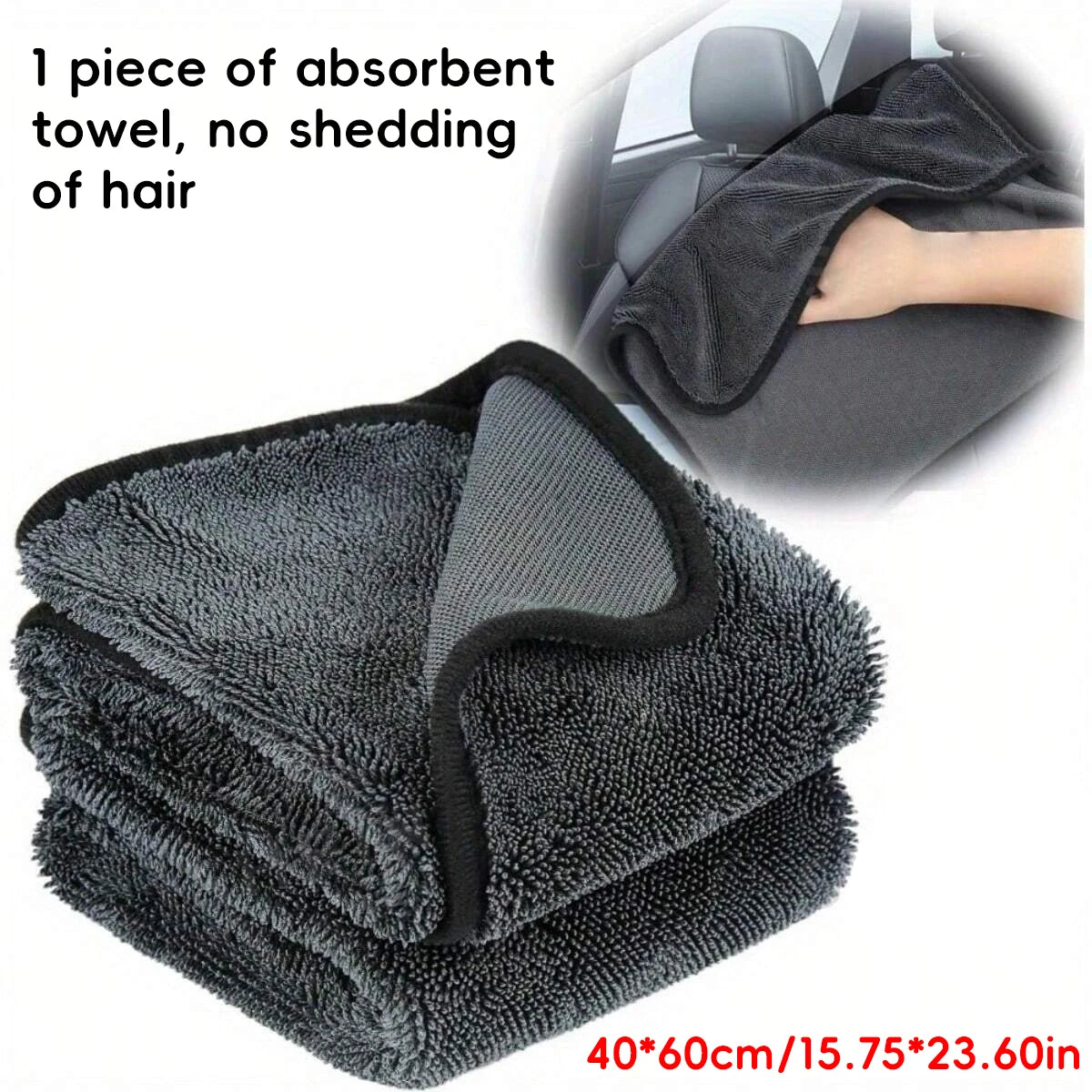 40 Absorbent Microfiber Cleaning Cloth Car Care Details Suitable Qme