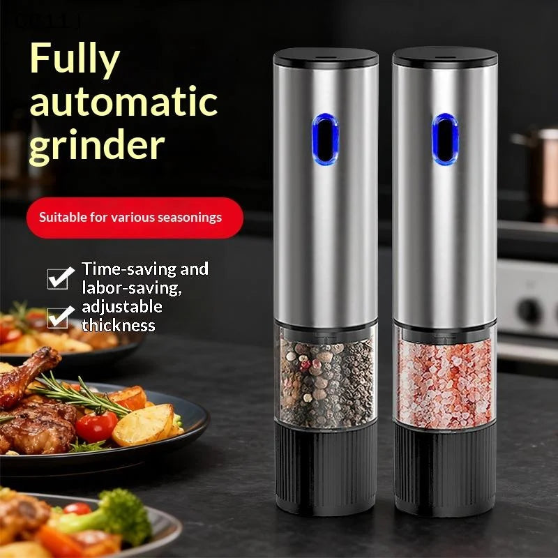 Electric Salt Pepper Grinder Automatic Rechargeable Mill Shakers Qme Default Title