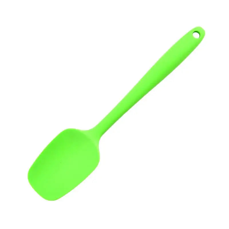 Multicolor Food Grade Non Stick Butter Cooking Silicone Spatula Qme Green