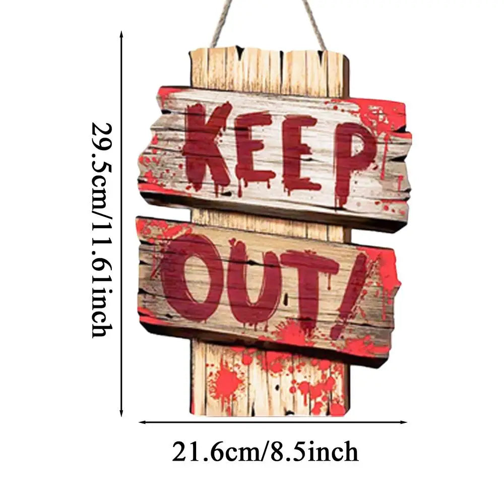 Halloween Decoration Sign Outdoor Holiday Decorative Board Warning Qme D China Mainland