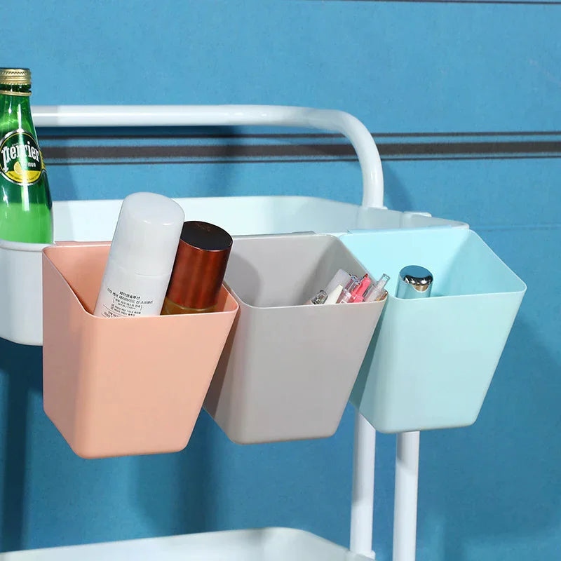 2pc Hanging Cup Holders, Wall Organizers, Rolling Cart Accessories Hanging Pen Holders Storage Containers Hanging for Office Qme
