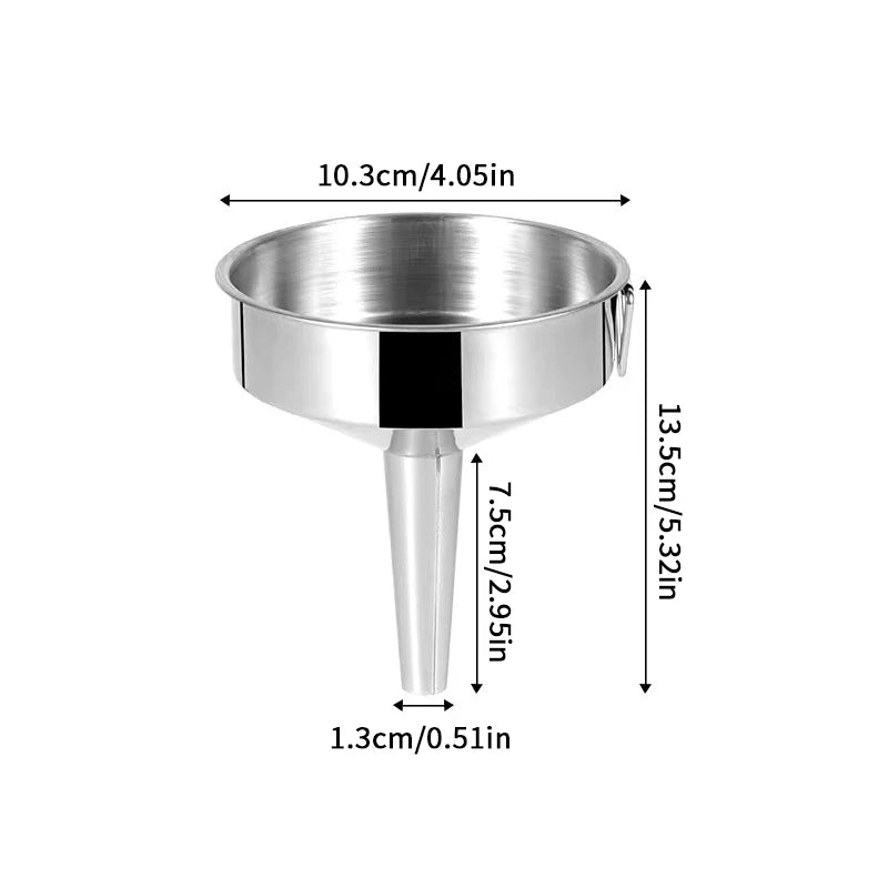 Metal Funnel Canning Kitchen Tools Accessories Wide Mouth Funnels Bar Qme 10cm