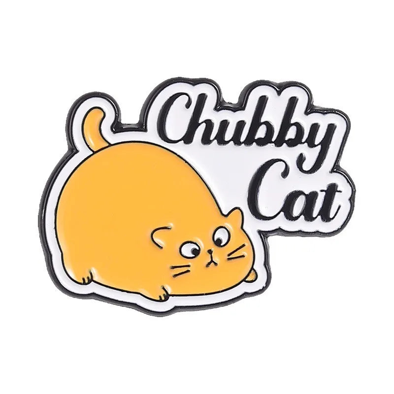 Cute Funny Cat Metal Enamel Pins Kawaii Cartoon Kitten Lapel Pin Animal Badge Decor for Backpack Clothes Fashion Jewelry Gift Qme style3