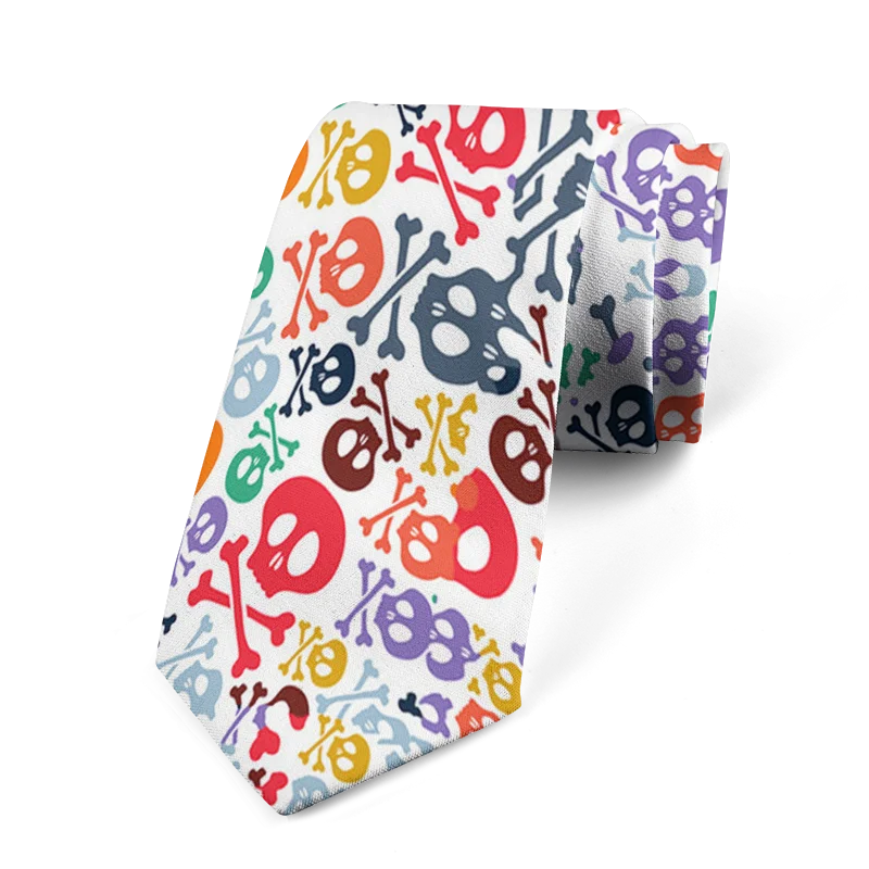 Fashion Wedding Ties Business Men's Elegant Women's Skeleton Printed Qme style3