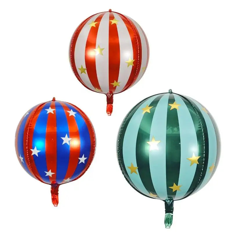 Striped Star Aluminum Film Balloon KTV Mall School Wedding Decor Qme