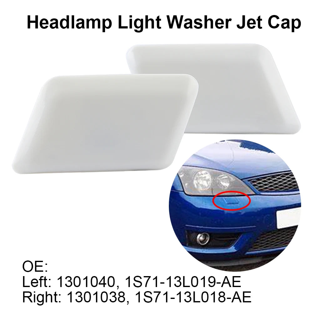 Pair of Headlamp Light Washer Covers Set 1301040 1301038 Fit for MONDEO MK3 III 2000-2007 Headlamp Washer Qme
