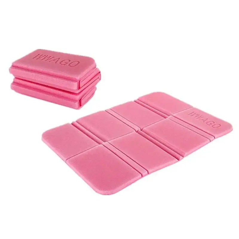 8 Color Portable Single Pad Outdoor Folding Pad Seat Cushion Picnic Mat Waterproof Moisture-proof EVA Household Products Qme Pink