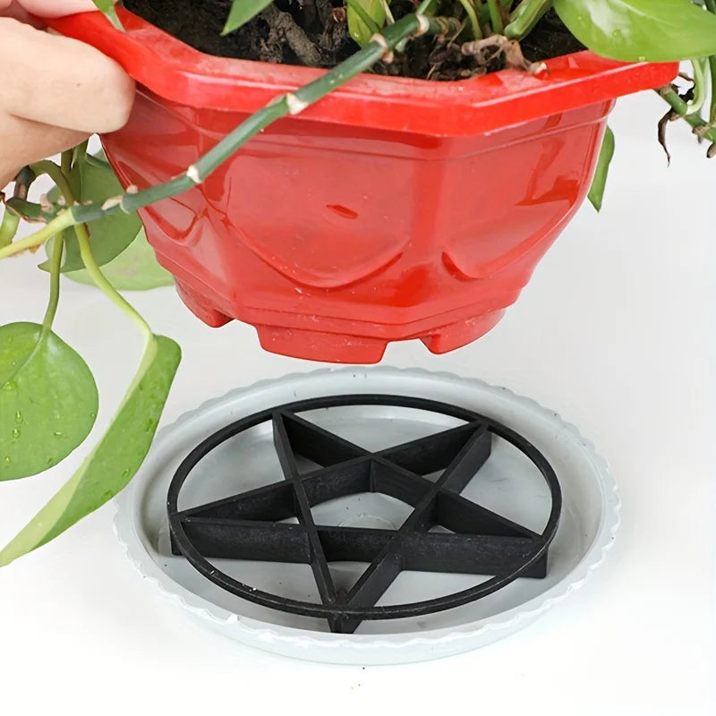 Two Gardening Flower Pots Breathable Anti Rot Root Brackets At Bottom Qme