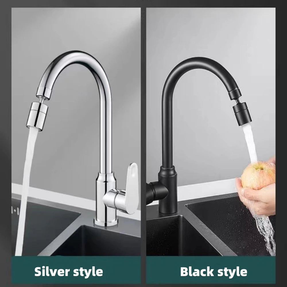 360° Rotary Kitchen Faucet Spray Head Filter washbasin Splash proof Adapter 2 Mode adjustable Kitchen Sink Faucet Aerator Qme