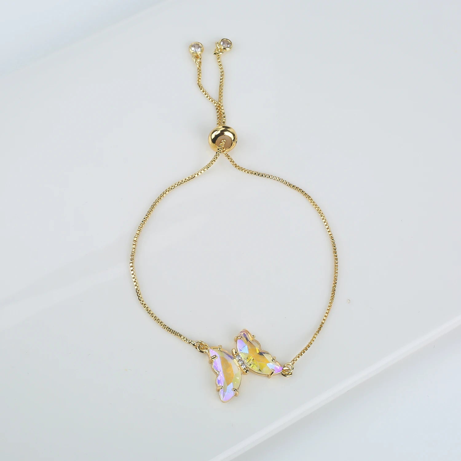 New Trend Fashion Crystal Zirconia Butterfly Charm Bracelet Temperament for Women Light Luxury Party Jewelry Gift Daily Wear Qme Bracelet 9 23cm