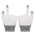 Hand Cover Gaming Finger Sweatproof Breathable Thumb Gloves Touch Qme White
