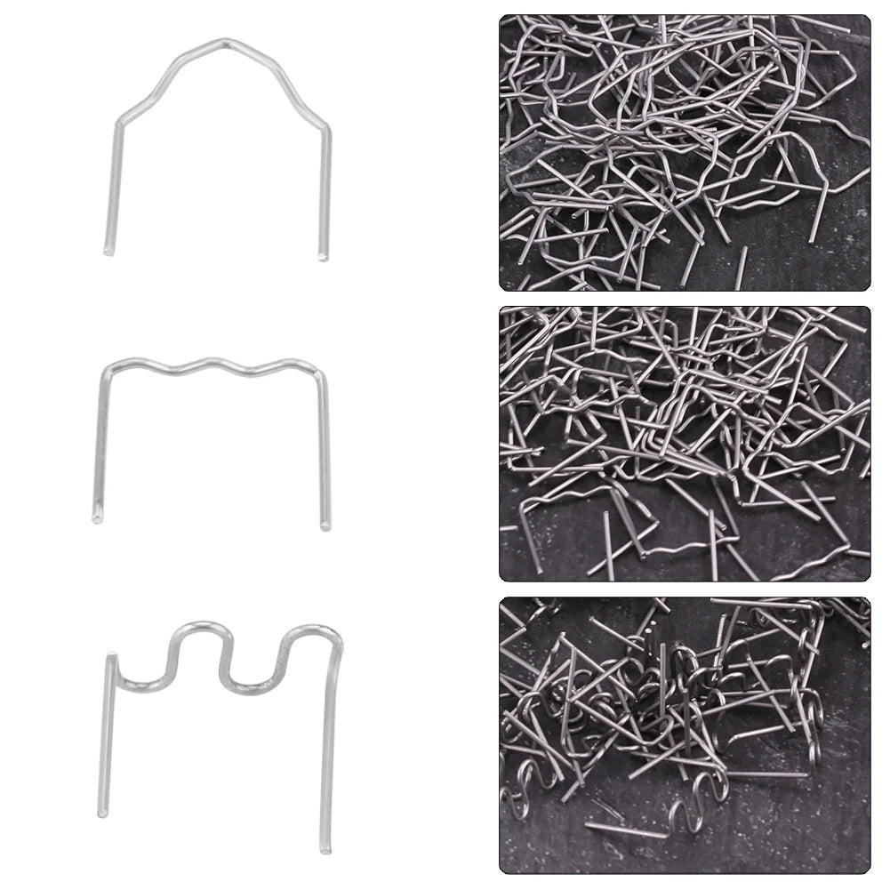 Pre Cut Staples Staple Repair Tool 0.8mm Auto Bumper Repair Pre Cut Welding Staples Repair Tool Kit 3 Types Available Qme