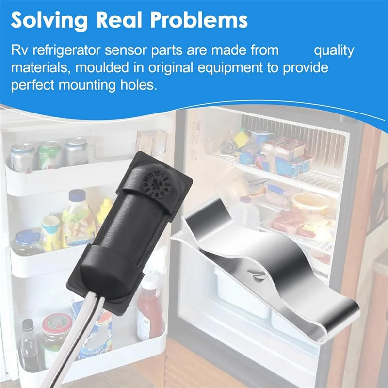 A02F-629409 Rv Refrigerator Sensor For Norcold Thermistor Sensor Refrigerator Thermistor Mounting Clip Qme