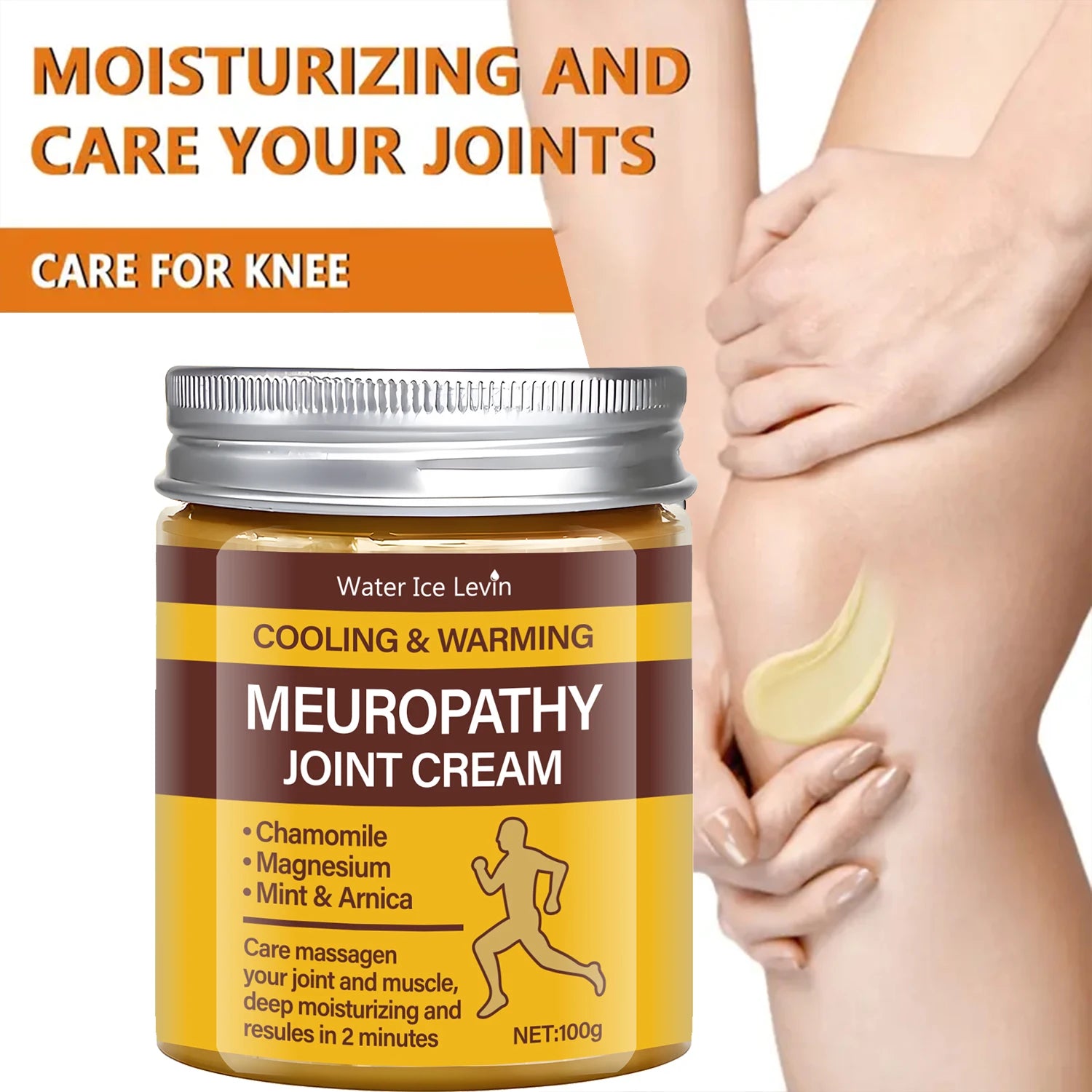 Meuropathy Joint Cream with Magnesium & Arnica - Dual Cooling & Warming Relief for Muscle & Joint Pain - Fast-Acting Qme