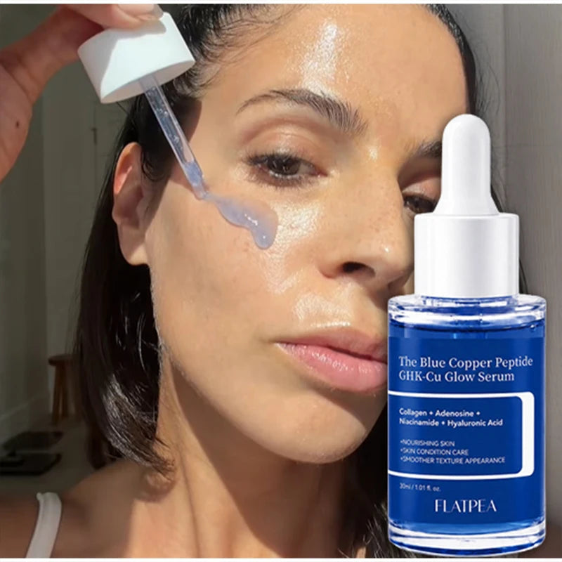 Blue Copper Peptide Moisturizing Essence Deep Facial Care Cream Qme
