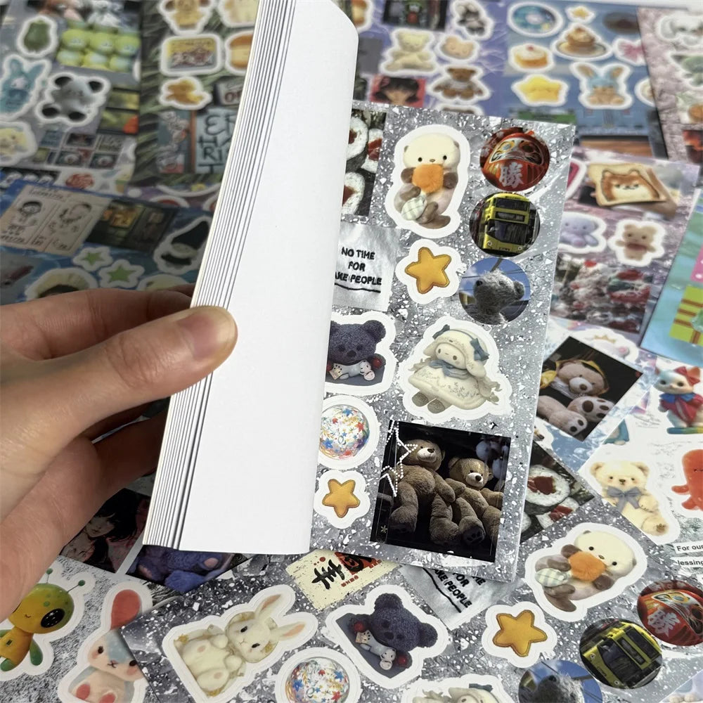 20 pcs Cartoon Die cut Sticker Book Journal Decorative DIY Scrapbooking Sticker Laptop Student Handbook Stationery Stickers Gift Qme