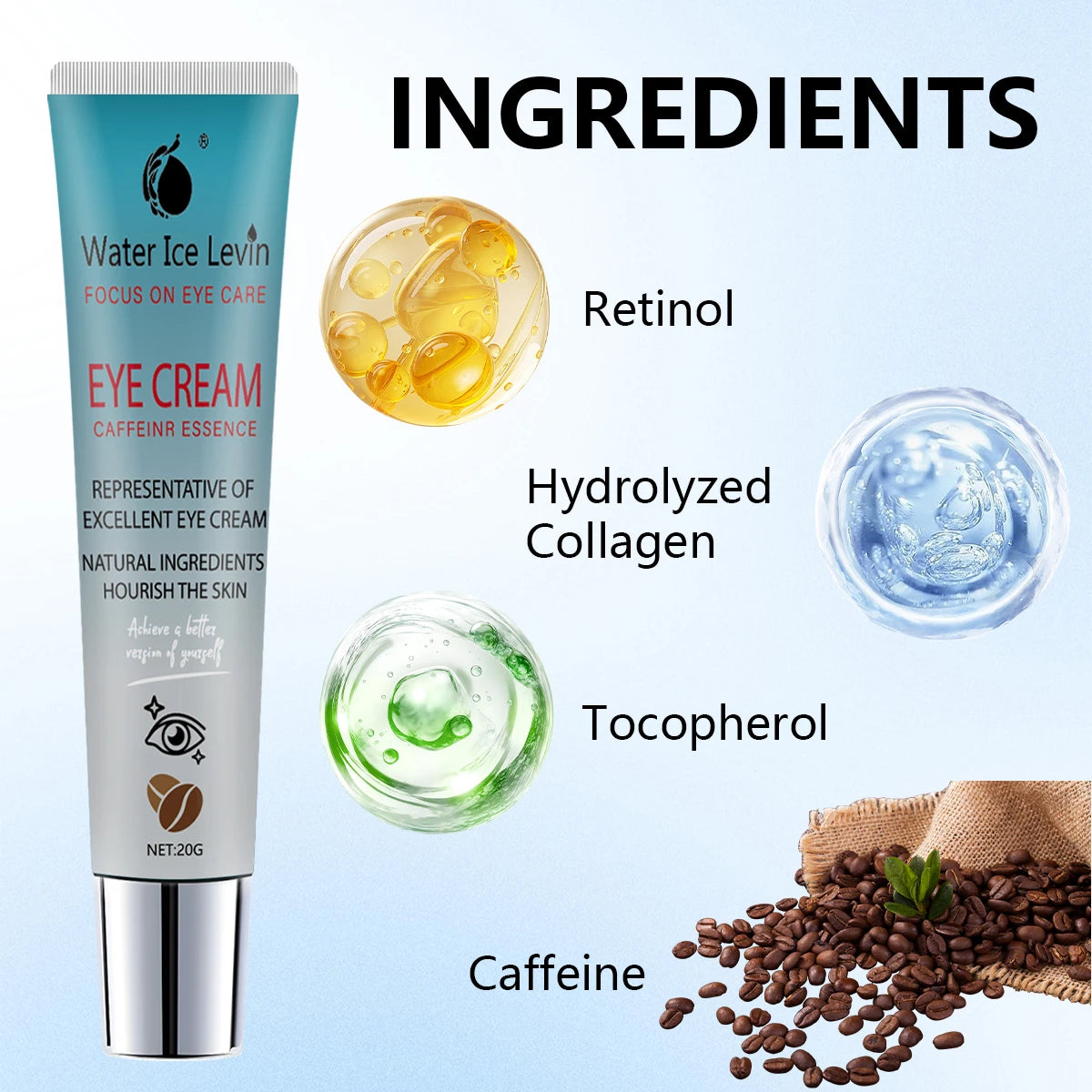 Features a potent essence to refresh, nourish, and brighten the eye area. Made with natural ingredients for delicate skin care. Qme