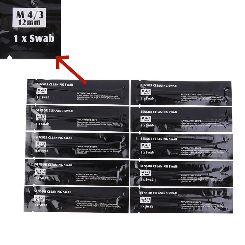 5 Cleaner Swab 12 16 CCD Sensor Camera Full-frame APS-C Sensors Qme 10PCS 12MM Wet