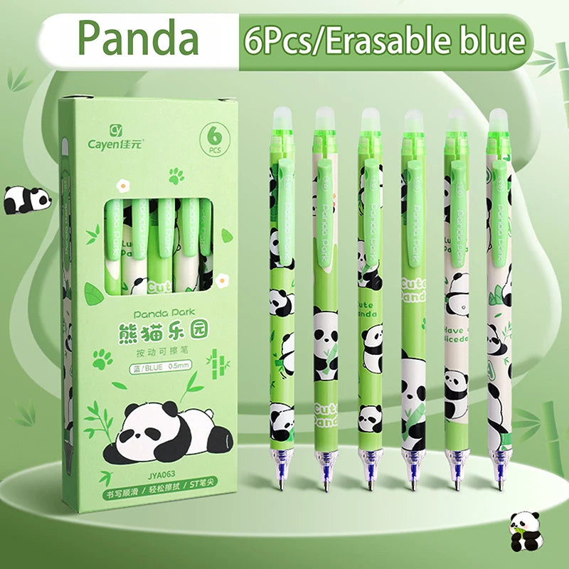 Cute Capybara Panda Gel Pens Erasable Office School Supplies Kawaii Qme A4