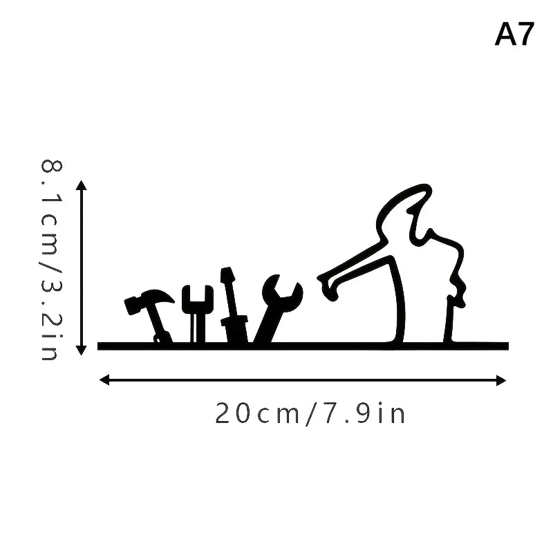 Wall Sticker Minimalist Self-adhesive Waterproof Decal Walls Doors Qme A7