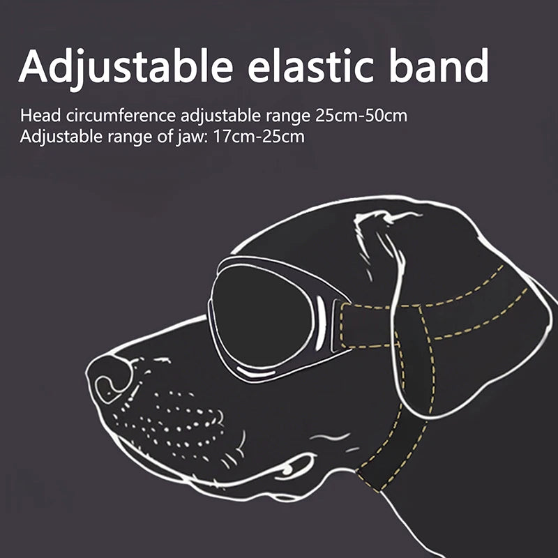 Dog Goggles Medium Large Breed Sunglasses Adjustable Straps UV Qme