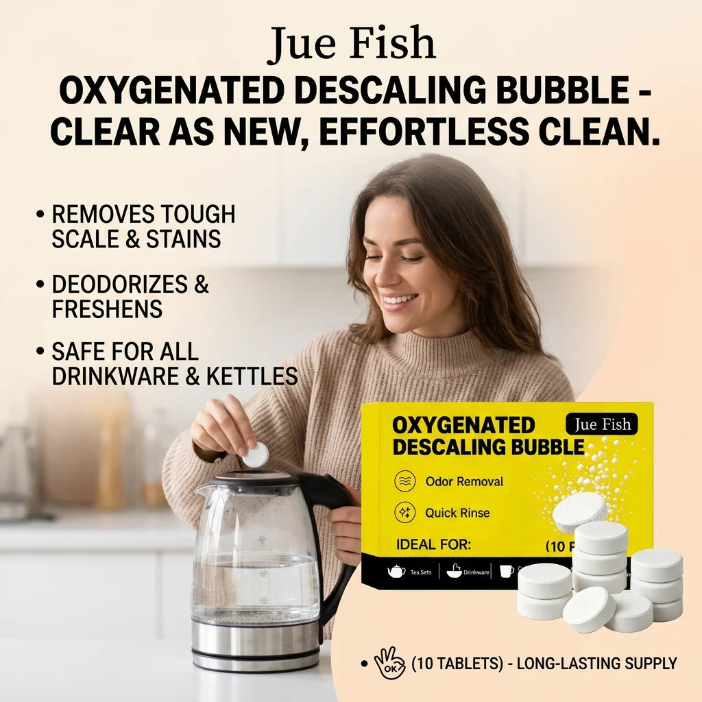 Oxygenated Descaling Bubble Tablets Removing Limescale Reduce Odor Kettles & Coffee Makers Cleaner Effervescent Cleaning Tablets Qme