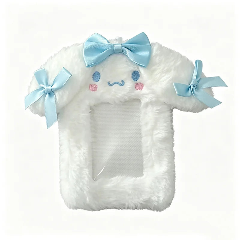 Japanese Sanrio Plush Card Holder Cute Cartoon Campus Case Students Qme Cinnamoroll M