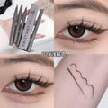 Ultra-fine Liquid Eyeliner Skinny Curved Brushwork Long lasting Waterproof Anti Shake Fast Drying Slim Enlarged Eyes Qme 02