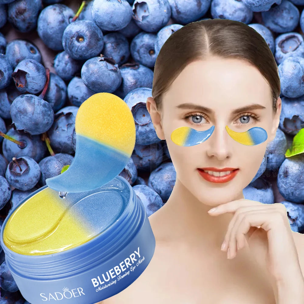 Blueberries Tighten Eye Masks Moisturize Lock Water Gentle Non Qme