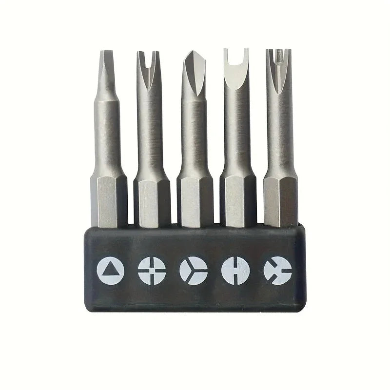 Special Shaped Screwdriver Set U-Shaped Y-Shaped Triangle Inner Cross Three Points Screwdriver Head Tool Qme