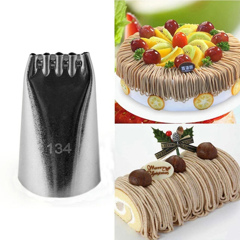 ^Cake Nozzles Cream Pastry Lines Fondant Drawing Icing Piping Cake Baking Tools Qme