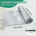 Reflective bubble insulation board aluminum foil bubble shielding Double Reflective Insulation Roll for RV Roof Garage Door Qme 20FT