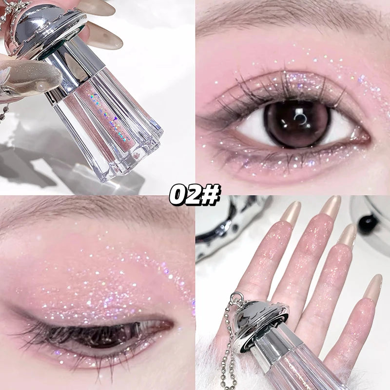 Gege Bear UFO Pendant Shiny Eyeshadow Liquid Pearlescent Fine Shimmer Qme GX1355-2
