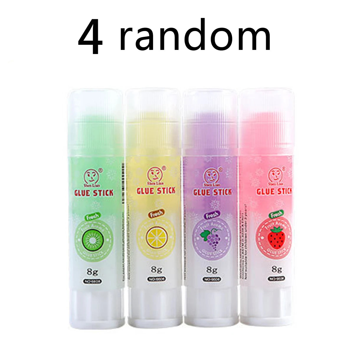 1-4 Pcs Cute Colorful Style Glue Stick High Viscosity Glutstick Solid Glue Paper Sticker Stationery Office Supplies Qme 4 Pcs Set