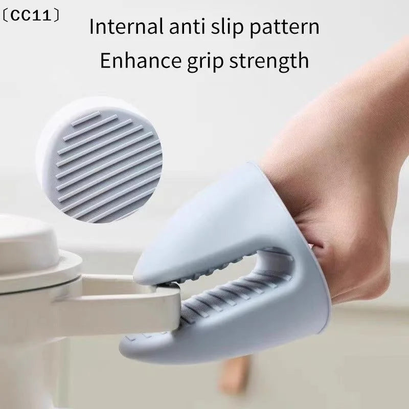 Baking Silicone Oven Mitts Microwave Glove Heat Insulation Anti-slip Qme